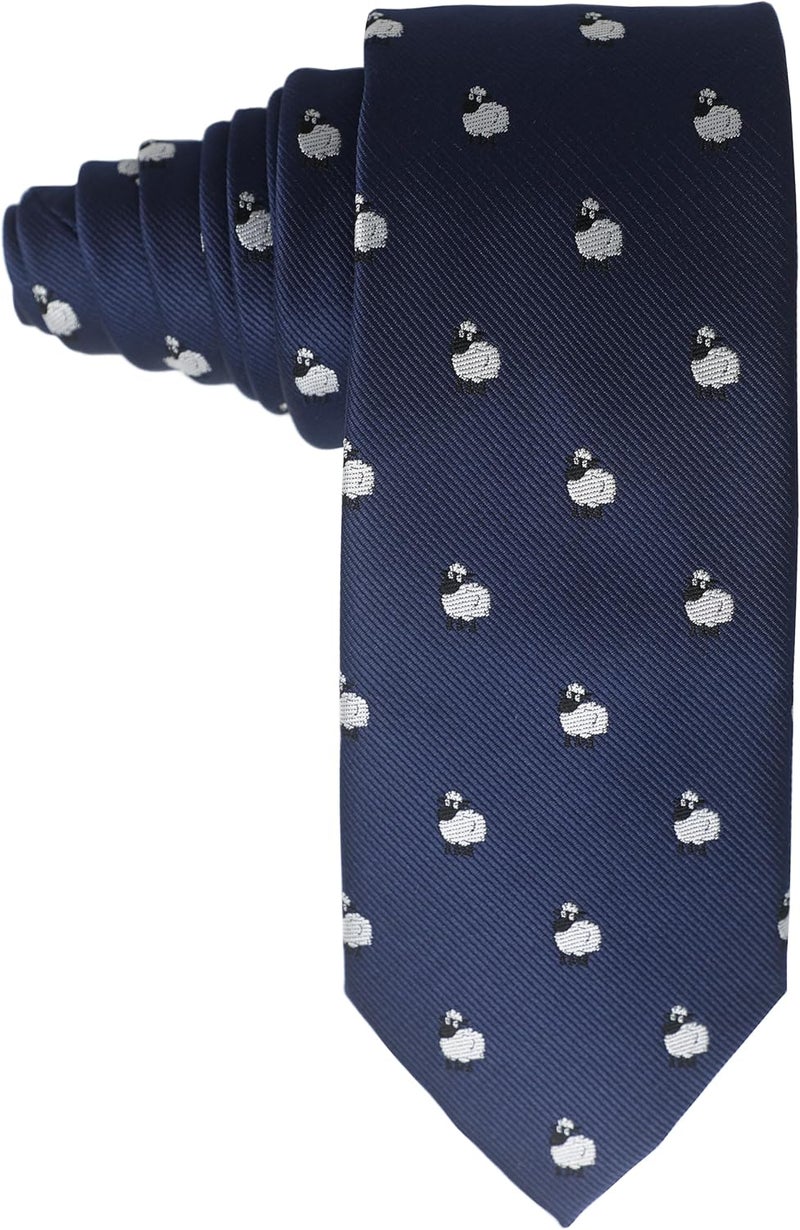 MENDEPOT Animal Pattern Necktie With Gift Box Sea Animal Pattern Tie Father's Day Birthday Gift Tie - Image 2